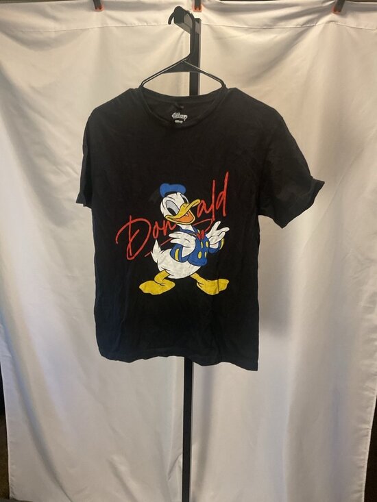 Disney Tops - Disney Donald Duck Graphic T-Shirt Black | Size M